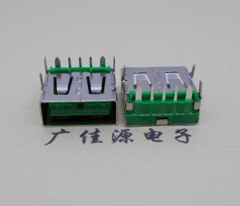 宁波5A大电流 快充接口 USB5p绿胶芯 常规母座