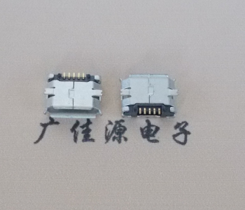 宁波MICRO USB 5Pin母座 贴板封装接口 卷边镀雾锡