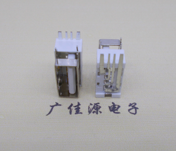 宁波USB侧立式短体10.0尺寸 侧插加宽脚5A大电流插座