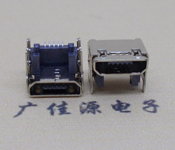 宁波MICRO USB 5P母座 SMT垫高 L=4.15双壳