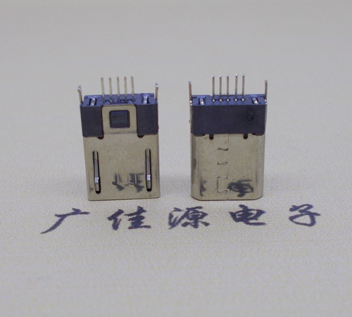 宁波micro-迈克 插座 固定两脚鱼叉夹板1.0公头连接器
