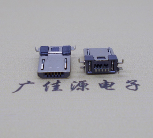 宁波Micro usb焊板式公头贴片SMT款无弹超薄