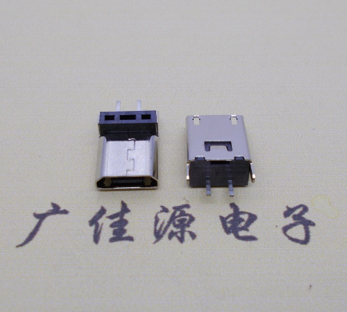 宁波micro 2p直插母座无卷边180度铆合式H=9.3、10.0、10.5、11.5mm